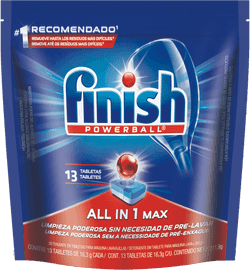 Finish Detergente en Tabletas para Lavavajillas All-in-1 Max 13u
